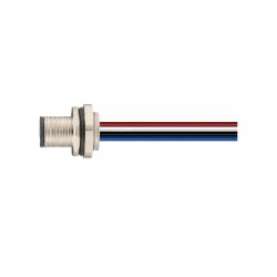 Connecteur mâle M12, 4 pol., codage D IP67, 4A, non-blindé